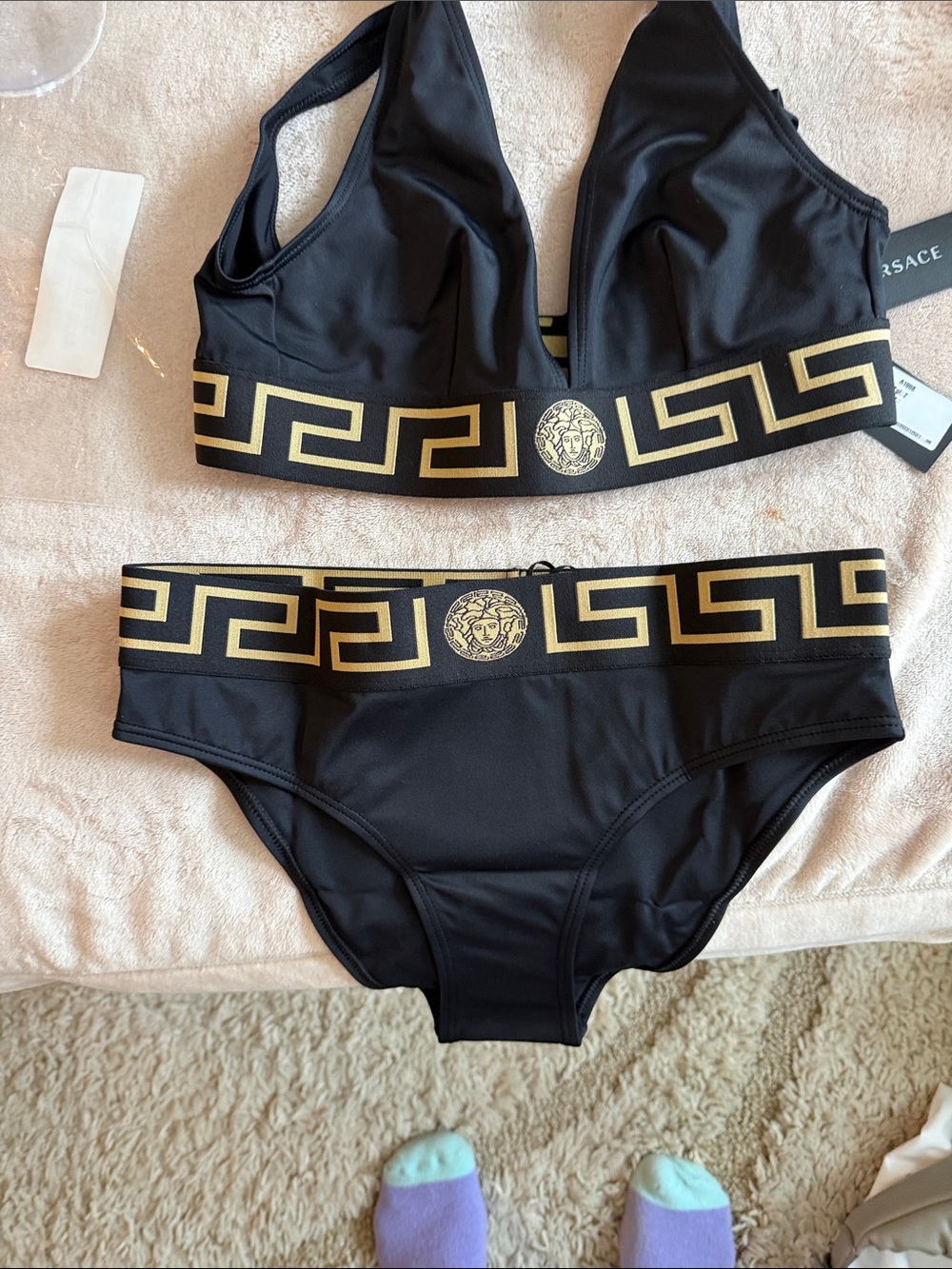 Versace Black and Gold Packaged Logo Apparel - Picture 11 of 11